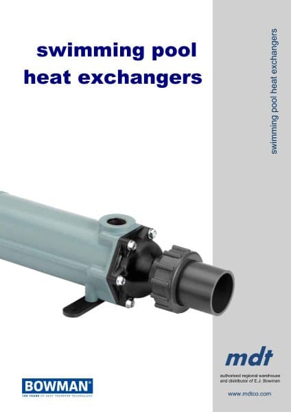 In-line pool heat exchangers – in-line swimming pool heaters (PDF)