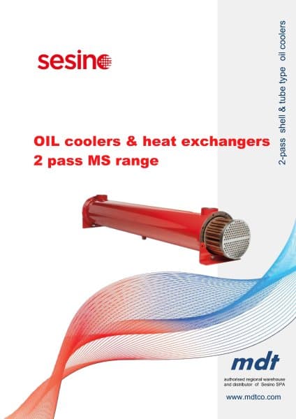 Oil Coolers & Heat Exchangers 2 Pass MS Range