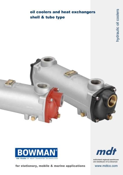 Oil coolers and heat exchangers shell & tube type (PDF)